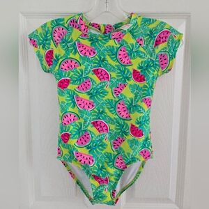 Cat & Jack Kids Swim One Piece - Green and Pink Watermelon Print